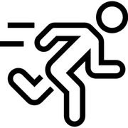 Fun & Friendship Running icon representing the club's energetic and lighthearted spirit