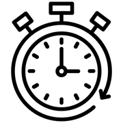 Weekly Runs & Time Trials Stopwatch icon symbolising weekly club runs and time trials